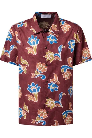 Baldessarini Homme, Chemises, Rouge, Taille: L Chemise décontractée à manches courtes Easy