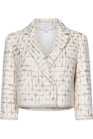 Giambattista Valli Femme, Vestes, , Taille: 38 FR Veste Courte Ivoire à Double Boutonnage