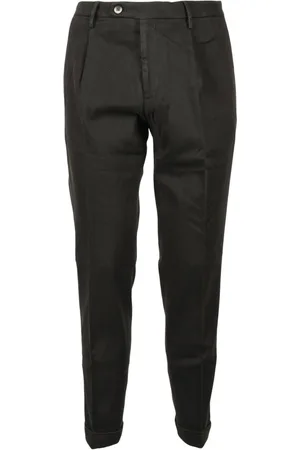 MICHAEL COAL Homme, Pantalons, Noir, Taille: W32 Pantalon en coton modal élasthanne