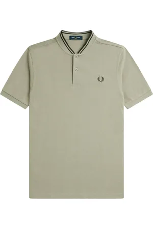 Fred Perry Homme, Tops, Gris, Taille: S Polo en coton style bomber