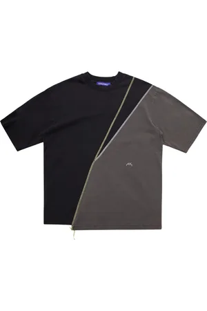 A-cold-wall* Homme, Tops, Noir, Taille: S T-shirt Spliced en noir/gris