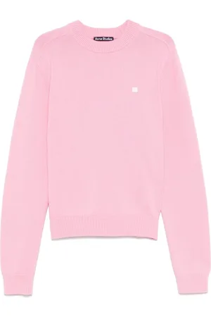 Acne Studios Homme, Pulls, Rose, Taille: S Pull Rose en Maille