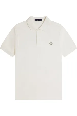 Fred Perry Homme, Tops, Blanc, Taille: L Polo Classique en Coton