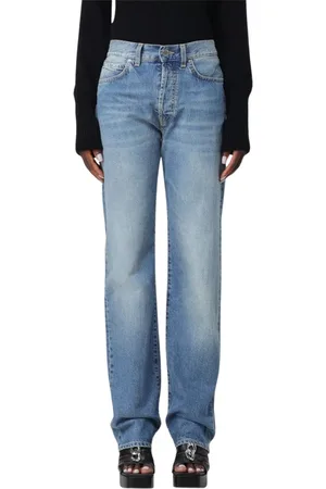 Pinko Femme, Jeans, Bleu, Taille: W26 Jeans Straight Leg Élégants pour Femmes