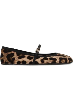 Dolce & Gabbana Femme, Chaussures, Multicolore, Taille: 37 EU Ballerines Animalier à boucle