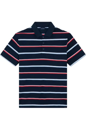 Paul & Shark Homme, Tops, Multicolore, Taille: L Polo rayé en jersey de coton