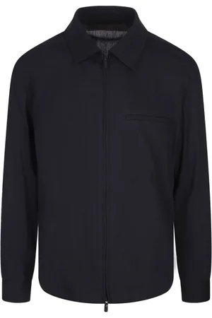 HUGO BOSS Homme, Vestes, Bleu, Taille: 2XL Manteau Bleu en Lin