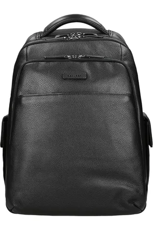 Piquadro Homme, Sacs, Noir, Taille: ONE Size Sac à dos en cuir de qualité noir