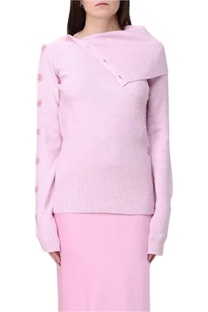 Patrizia Pepe Femme, Pulls, Rose, Taille: 38 FR Pull Rose en Tricot, Style Élégant