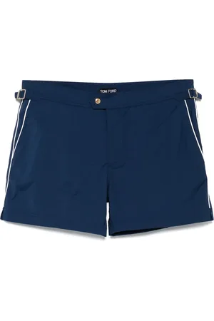 Tom Ford Homme, Maillots de bain, Bleu, Taille: 2XL Short de Bain en Polyester avec Poches