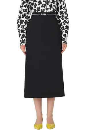 Msgm Femme, Jupes, Noir, Taille: 38 FR Jupe Élégante pour Femmes