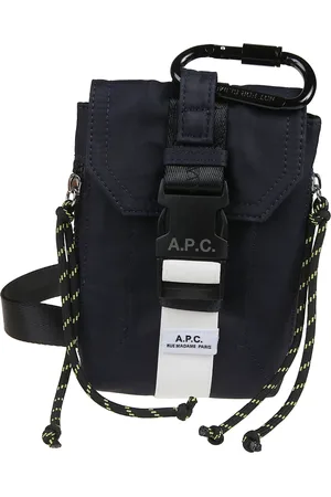 A.P.C. Homme, Sacs, Bleu, Taille: ONE Size Pochette Bandoulière Élégante