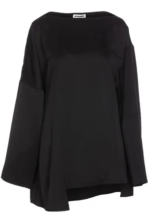 Jil Sander Femme, Blouses et Chemises, Noir, Taille: 38 FR Chemisier Asymétrique en Soie Femme