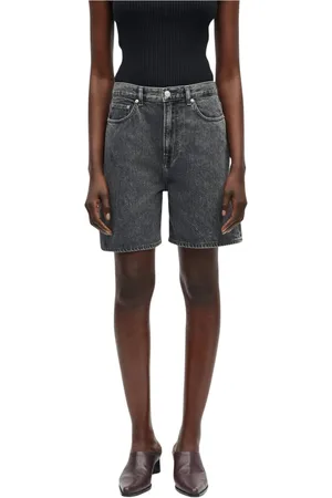 Samsøe Samsøe Femme, Shorts, Gris, Taille: W31 Shorts à taille basse et coupe ample