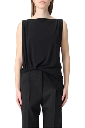 Jacquemus Femme, Tops, Noir, Taille: 36 FR Haut en Jersey Noir Drapé
