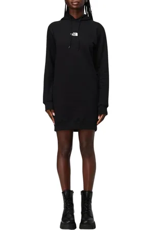 The North Face Femme, Robes, Noir, Taille: 36 FR Élégante Robe à Capuche Noire