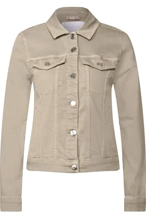 Street one Femme, Vestes, , Taille: 44 FR Veste en jean avec col chemise et poches