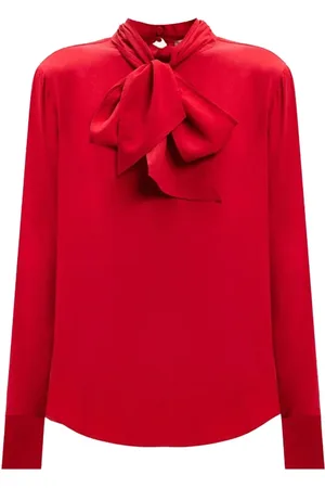 Twin-Set Femme, Blouses et Chemises, Rouge, Taille: 40 FR Chemise Décontractée en Coton pour Homme