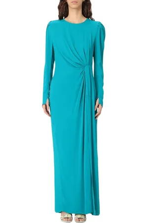 Twin-Set Femme, Robes, Bleu, Taille: 42 FR Robe Élégante Émeraude Femme Élégant Occasions