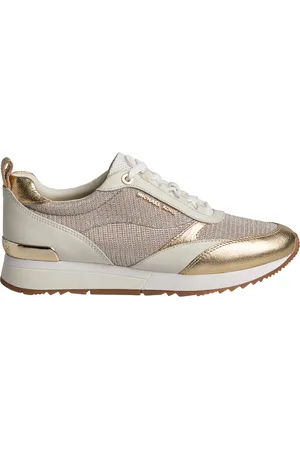 Michael Kors Femme, Chaussures, , Taille: 41 1/2 EU Baskets de luxe à coupe basse avec maille chaîne
