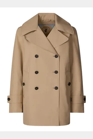 save the duck Femme, Manteaux, , Taille: 44 FR Trench court avec larges revers