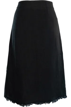 Hest Hést, Femme, Jupes, Noir, Taille: 36 FR Jupe en lin Lila Jet