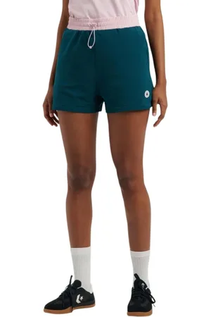 Converse Femme, Shorts, Vert, Taille: 40 FR Shorts Retro Sport