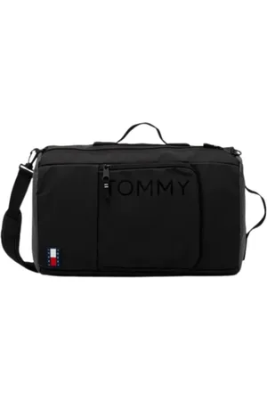 Tommy Hilfiger Homme, Sacs, Noir, Taille: ONE Size Sac à dos polyvalent en simili cuir - Patché