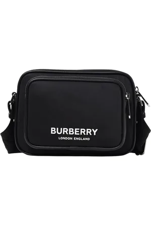 Burberry Homme, Sacs, Noir, Taille: ONE Size Sac Bandoulière Noir avec Fermeture Éclair