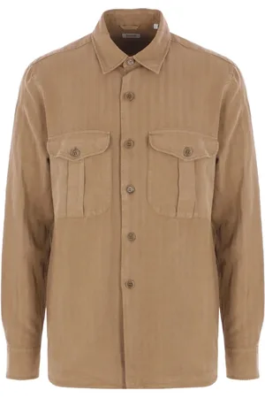 Aspesi Homme, Chemises, Brun, Taille: L Chemises Casual Marron