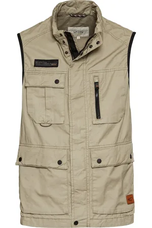 Camel Active Homme, Vestes, , Taille: L Gilet outdoor élégant avec col montant