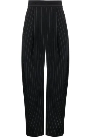 The Attico Femme, Pantalons, Bleu, Taille: 38 FR Pantalon Large Bleu Marine