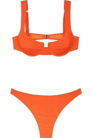 F**K Femme, Maillots de bain, , Taille: 42 FR Bikini Donna Reggiseno avec armature et Americano slip fixe Fluo 1142-Fo