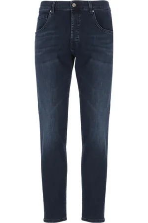 Don the Fuller Homme, Jeans, Bleu, Taille: W34 Jean en Coton Bleu avec Broderie