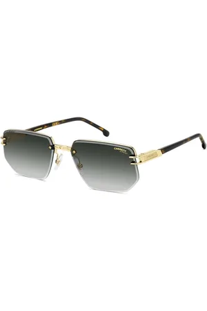 Carrera Unisex, Accessoires, Jaune, Taille: 60 MM Lunettes de Soleil Sportives Noires avec Verres Polarisés