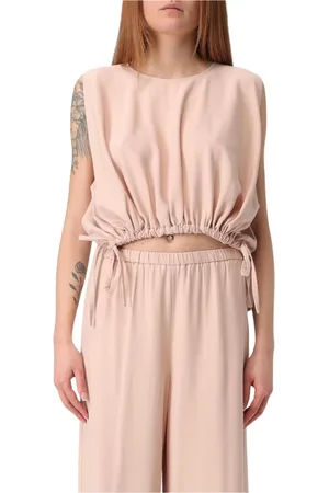 LIVIANA CONTI Femme, Tops, Rose, Taille: 36 FR Ensemble Crop Top Rose Pantalon