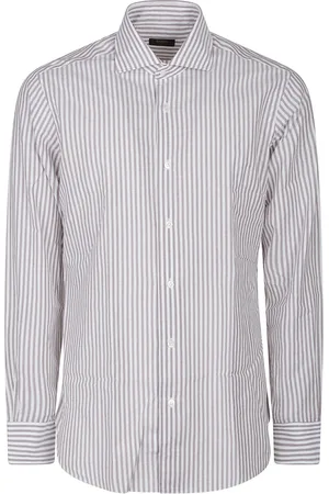 BARBA Homme, Chemises, Gris, Taille: 2XS Chemise élégante à manches longues