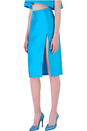 Silvian Heach Femme, Jupes, Bleu, Taille: 42 FR Midi Skirts
