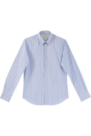 Paul Smith Homme, Chemises, Bleu, Taille: L Chemise Slim Fit à Rayures Multicolores à Manches Longues