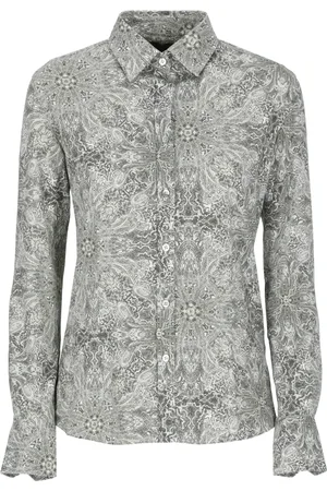 RRD Femme, Blouses et Chemises, Vert, Taille: 40 FR Chemise Verte avec Col et Manches Longues