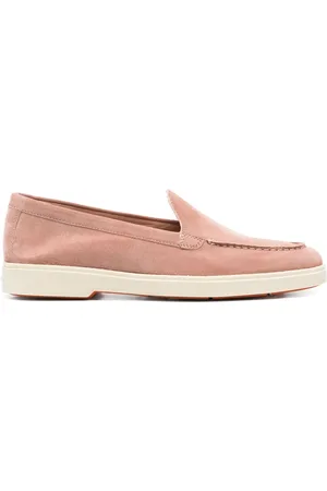 santoni Femme, Chaussures, Rose, Taille: 39 EU Mocassins en daim italiens