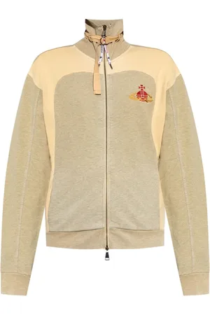 Vivienne Westwood Unisex, Sweatshirts et sweats à capuche, , Taille: S Pull à Blocs de Couleurs avec Col Montant