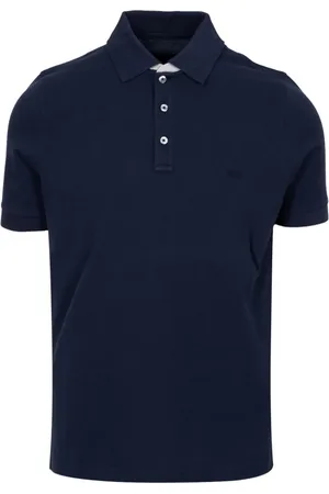 FAY Homme, Tops, Bleu, Taille: L Polo Bleu en Piqué Stretch