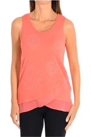 Desigual Femme, Tops, Rose, Taille: 42 FR Débardeur brodé mandala