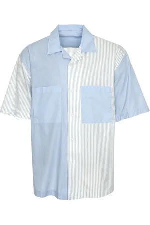 Edmmond Studios Homme, Chemises, Multicolore, Taille: L Chemise Casual à Rayures Happy Hour