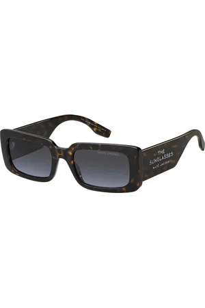 Marc Jacobs Femme, Accessoires, Brun, Taille: 53 MM Lunettes de soleil Havana/Blue Shaded