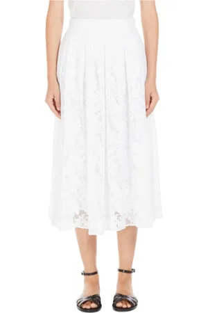 Max Mara Femme, Jupes, Blanc, Taille: 38 FR Jupe Blanche Ampezzo