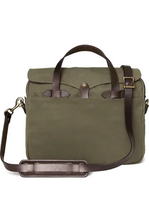 Filson Unisex, Sacs, Vert, Taille: ONE Size Sacoche en cuir et toile robuste