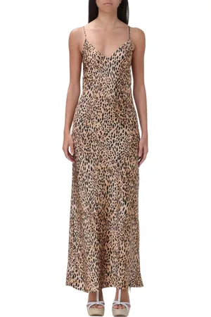MC2 SAINT BARTH Femme, Robes, , Taille: 42 FR Robe Longue à Imprimé Léopard