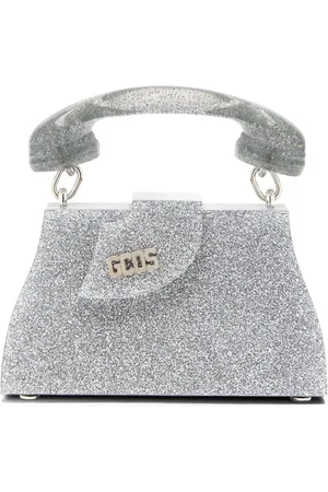 GCDS Femme, Sacs, Gris, Taille: ONE Size Sac Pailleté avec Détails 3D